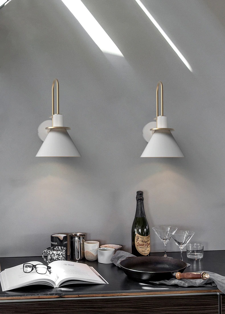 modern minimalist fali lámpa étkező