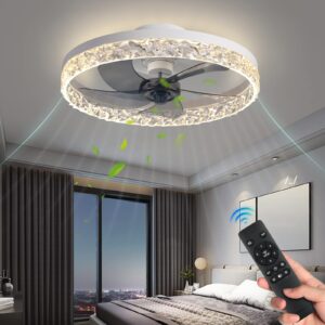 Crystal ventilátoros mennyezeti led lámpa