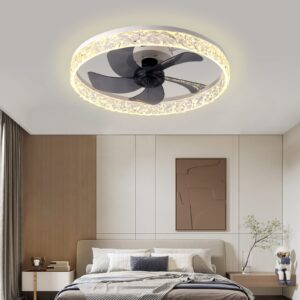 Crystal ventilátoros mennyezeti led lámpa