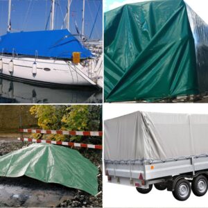 5m x 9m zöld PVC takaróponyva