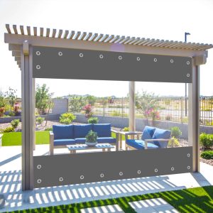 Átlátszó ablakos, PVC terasz, pergola ponyva
