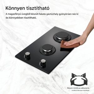 Steinova beépíthető gáz főzőlap, 2 égővel