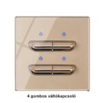 4 gombos váltókapcsoló