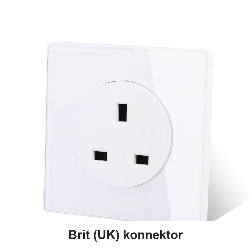 Onyxa fehér kristályüveg fali kapcsoló és konnektor - Image 8