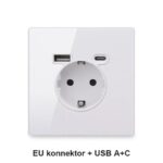 EU konnektor + USB A+C