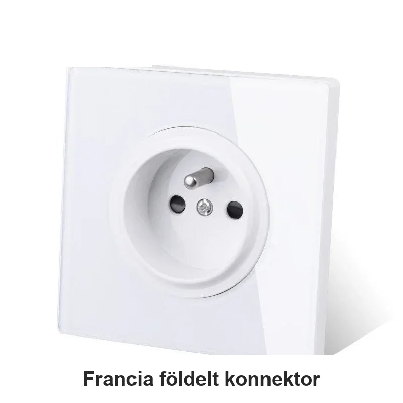 Onyxa fehér kristályüveg fali kapcsoló és konnektor - Image 7