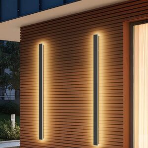 Lineara kültéri LED fali lámpa – fekete, 115 cm