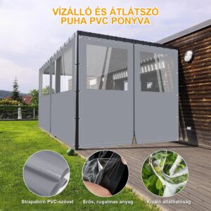 Terrava ablakos PVC ponyvafüggöny